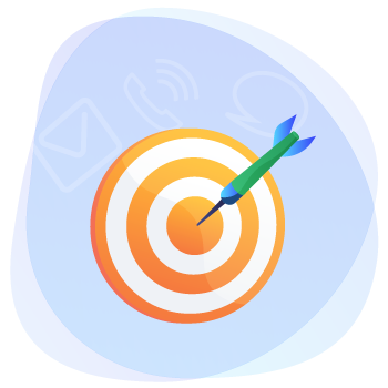 concise dart target icon