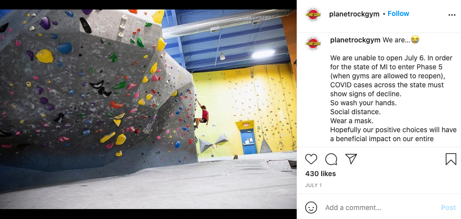 Planet Rock on Instagram engagement